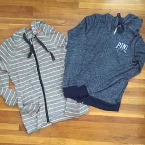 2 Jackets Under Armour & Victoria’s Secret Pink